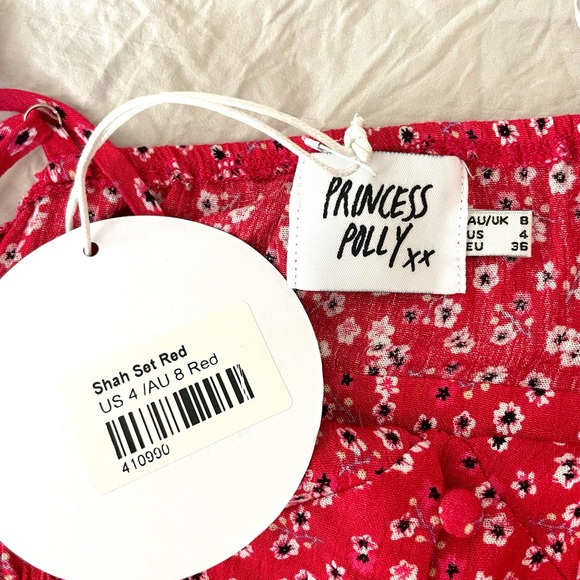 Princess Polly Shah Set Red - Picture 4 of 4